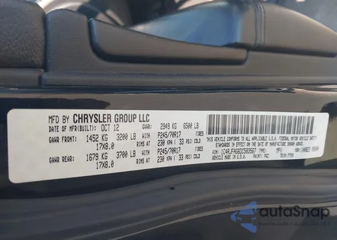 2013 Jeep Grand Cherokee Laredo из США, поврежденный, VIN 1C4RJFAG6DC583567